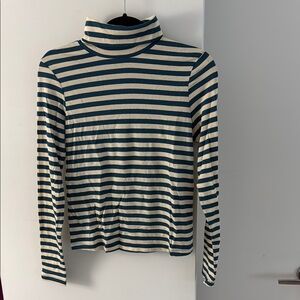 Lucy & Yak Blue and White Long Sleeve Tee